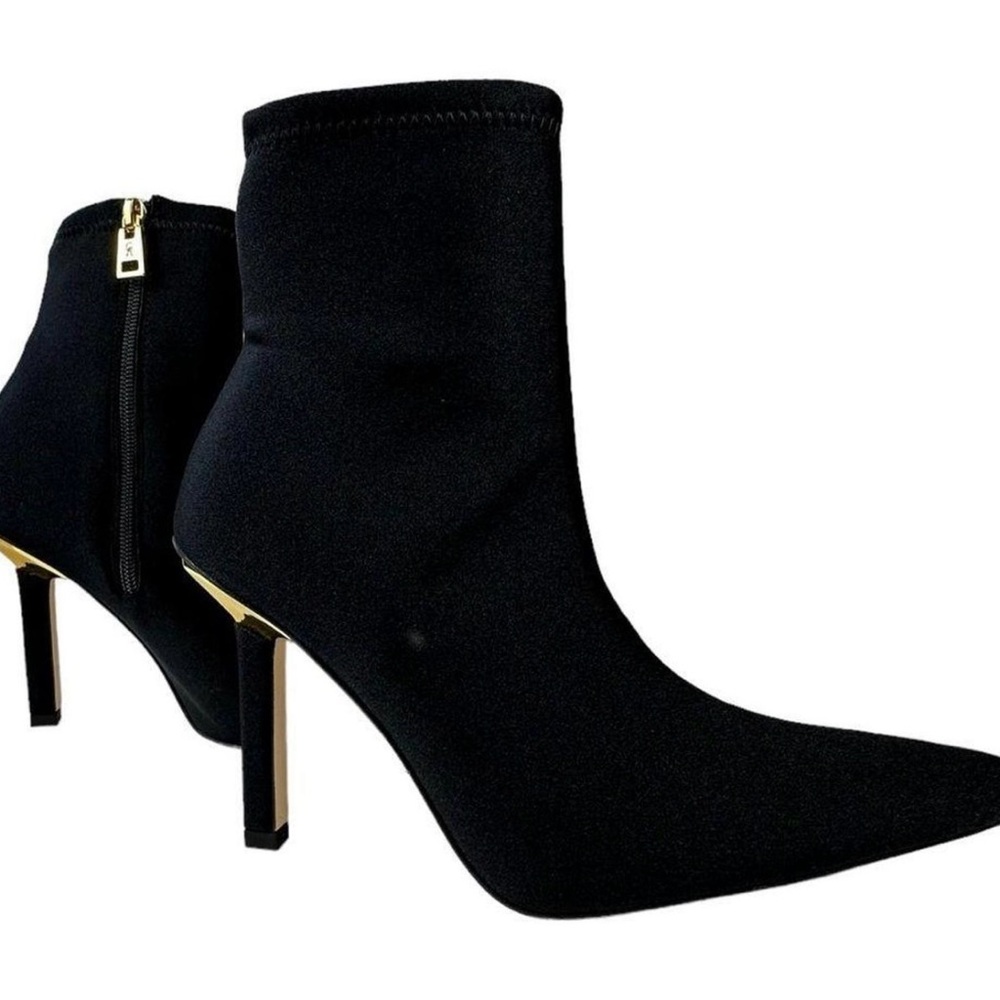 Good American Ankle Shine Neoprene Black Size 9 & 8 & 8.5